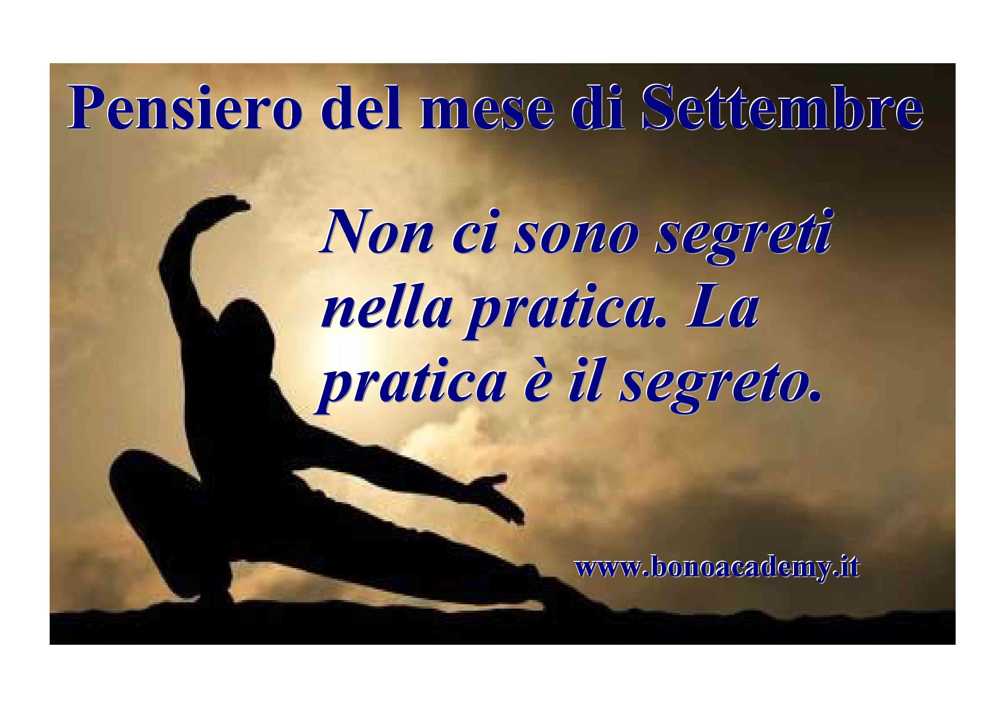 Pensiero del mese di Settembre 2016 - BonoAcademy