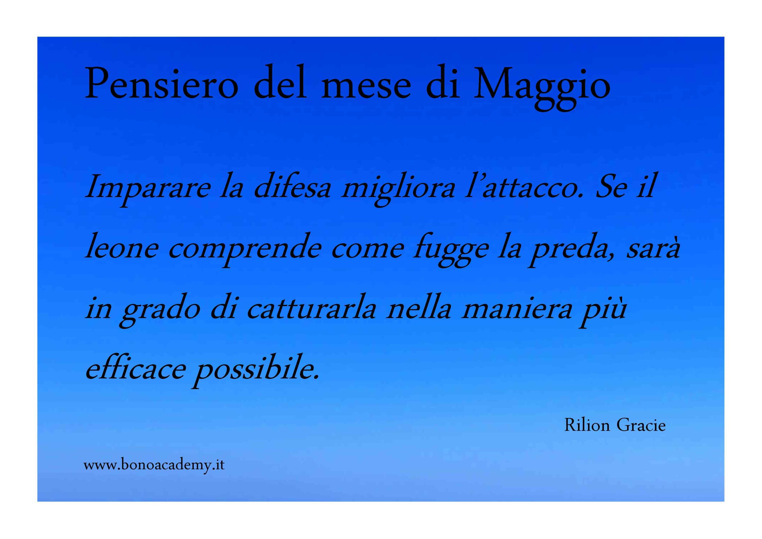 Pensiero del mese di Maggio - Bono Academy